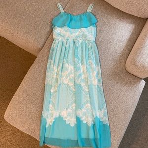 Girls long chiffon dress